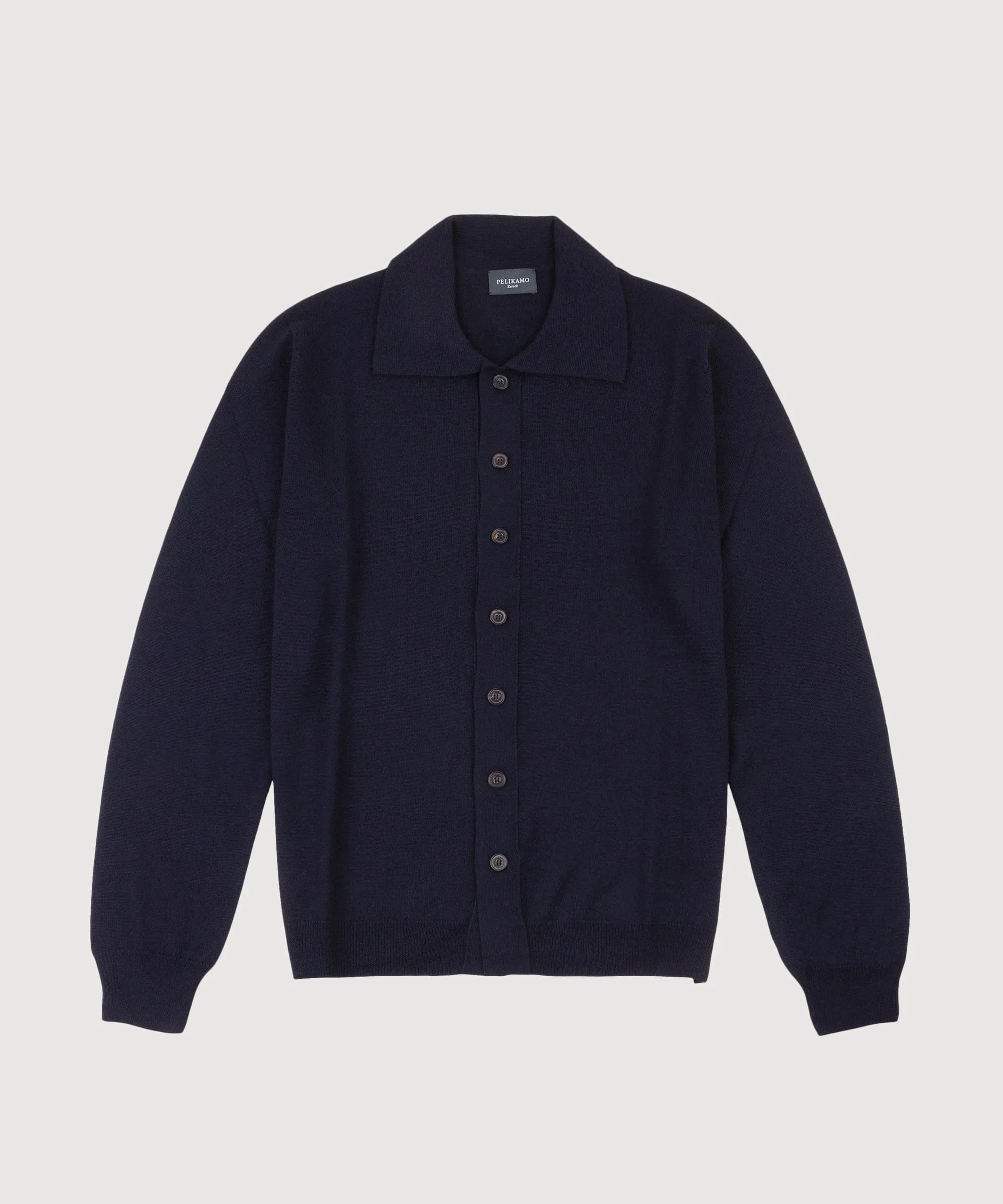 Wool Polo Cardigan